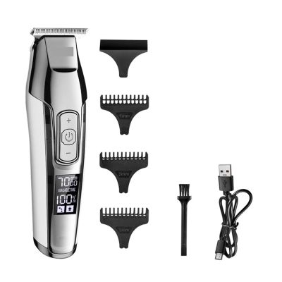 Razors Professional Hair Clipper Beard Trimmer for Men Adjustable Speed LED Digital Carving Clippers Electric Razor KM-5027