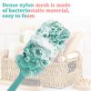 2Pack Back Scrubber for Shower Loofah with Long Handle, Shower Brush for Body, 17 Loofah on a Stick for Men Women Bathing Accessories, Scrubber Sponge for Exfoliating Bath Brushes (Pink & Green) view 4