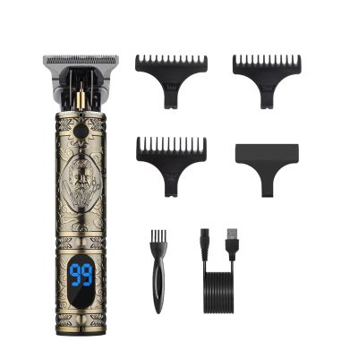 Razors Vintage T9 Electric Hair Clipper Hair Cutting Machine Professional Men Electric Shaver Rechargeable Trimmer for Men(Digital Display-10)