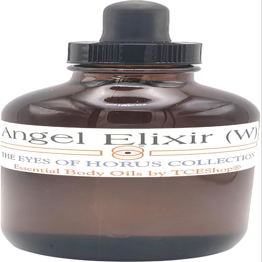Angel Elixir - Type TM For Women Scented Body Oil Fragrance [Glass Dropper Top - Purple - 4 oz.] - ID#42386