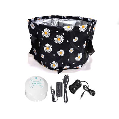 All in One Negative Detox Foot Massage Bath Machine Portable Dual Cell Detox Foot Bath Spa Cleanse Machine with Foot Bath Bag