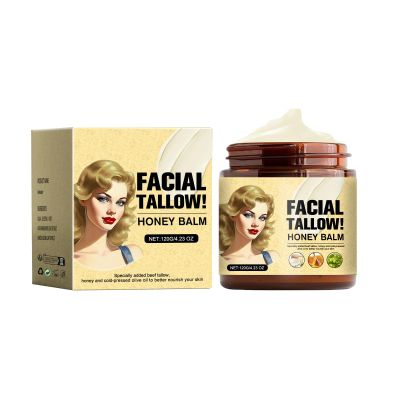 Beef Tallow Balm Face Moisturizer, Grass Fed Beef Tallow Balm,Moisturizer for Face & Body, Tallow Balms for Skin Hydration (1PCS)