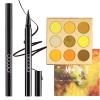 docolor Waterproof Eyeliner Pen Super Slim Precise All Day Black Professional Makeup Liquid Eye Liner and Yellow Eyeshadow Palette 9 Colors Gemstone Shadow Palette Highly Pigmented Mattes Shimmers view 1