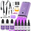 Inicelight V light hair extensions kit Pro, V Light hair extension tools set, V light machine*1 V light hair removal tool*1 v light hair extensions glue*5 glue remover *3 view 1