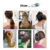 1PC Donut Bun Maker French Twist Hair Bun Maker Hair Fold Wrap Hair Band Accessory Diy Hair Styling Tool For Women Girls(Light Brown), hair accessories view 3