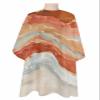 Abstract Orange Barber Cape - Salon Hair Cutting Cape for Women,Men,Kids,Adults,Contemporary Seawave Striped Painting Haircut Cape with Adjustable Elastic Neckline Hairdressing Stylist Accessories view 1