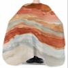 Abstract Orange Barber Cape - Salon Hair Cutting Cape for Women,Men,Kids,Adults,Contemporary Seawave Striped Painting Haircut Cape with Adjustable Elastic Neckline Hairdressing Stylist Accessories view 3