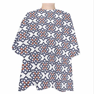 Black Red Geometric Contemporary Minimalist Flower Barber Cape - Salon Hair Cutting Cape for Women,Men,Kids,Adults,Haircut Cape with Adjustable Elastic Neckline Hairdressing Stylist Cape Accessories