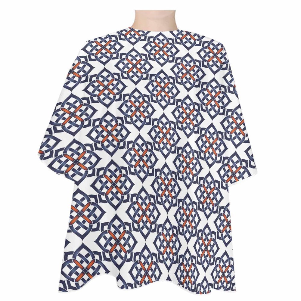 Black Red Geometric Contemporary Minimalist Flower Barber Cape - Salon Hair Cutting Cape for Women,Men,Kids,Adults,Haircut Cape with Adjustable Elastic Neckline Hairdressing Stylist Cape Accessories