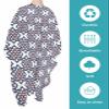 Black Red Geometric Contemporary Minimalist Flower Barber Cape - Salon Hair Cutting Cape for Women,Men,Kids,Adults,Haircut Cape with Adjustable Elastic Neckline Hairdressing Stylist Cape Accessories view 2