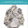 Brown Paisley Floral Barber Cape - Salon Hair Cutting Cape for Women,Men,Kids,Adults,Swirling Leafy Boho Ethnic Classic Oriental Haircut Cape with Adjustable Elastic Neckline Hairdressing Accessories view 4