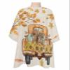 Fall Squirrel Pumpkins Barber Cape - Salon Hair Cutting Cape for Women,Men,Kids,Adults,Retro Thanksgiving Leaves Sunflower Haircut Cape with Adjustable Elastic Neckline Hairdressing Stylist Accessory view 1