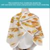 Fall Squirrel Pumpkins Barber Cape - Salon Hair Cutting Cape for Women,Men,Kids,Adults,Retro Thanksgiving Leaves Sunflower Haircut Cape with Adjustable Elastic Neckline Hairdressing Stylist Accessory view 4