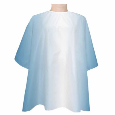 Blue Ombre Geometric Stripes Rainbow Pastel White Barber Cape - Salon Hair Cutting Cape for Women,Men,Kids,Adults,Haircut Cape with Adjustable Elastic Neckline Hairdressing Stylist Cape Accessories