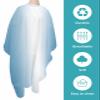 Blue Ombre Geometric Stripes Rainbow Pastel White Barber Cape - Salon Hair Cutting Cape for Women,Men,Kids,Adults,Haircut Cape with Adjustable Elastic Neckline Hairdressing Stylist Cape Accessories view 2