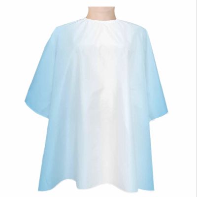 Blue White Barber Cape - Salon Hair Cutting Cape for Women,Men,Kids,Adults,Geometric Minimalist Stripe Country Decor Haircut Cape with Adjustable Elastic Neckline Hairdressing Stylist Cape Accessories
