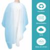 Blue White Barber Cape - Salon Hair Cutting Cape for Women,Men,Kids,Adults,Geometric Minimalist Stripe Country Decor Haircut Cape with Adjustable Elastic Neckline Hairdressing Stylist Cape Accessories view 2