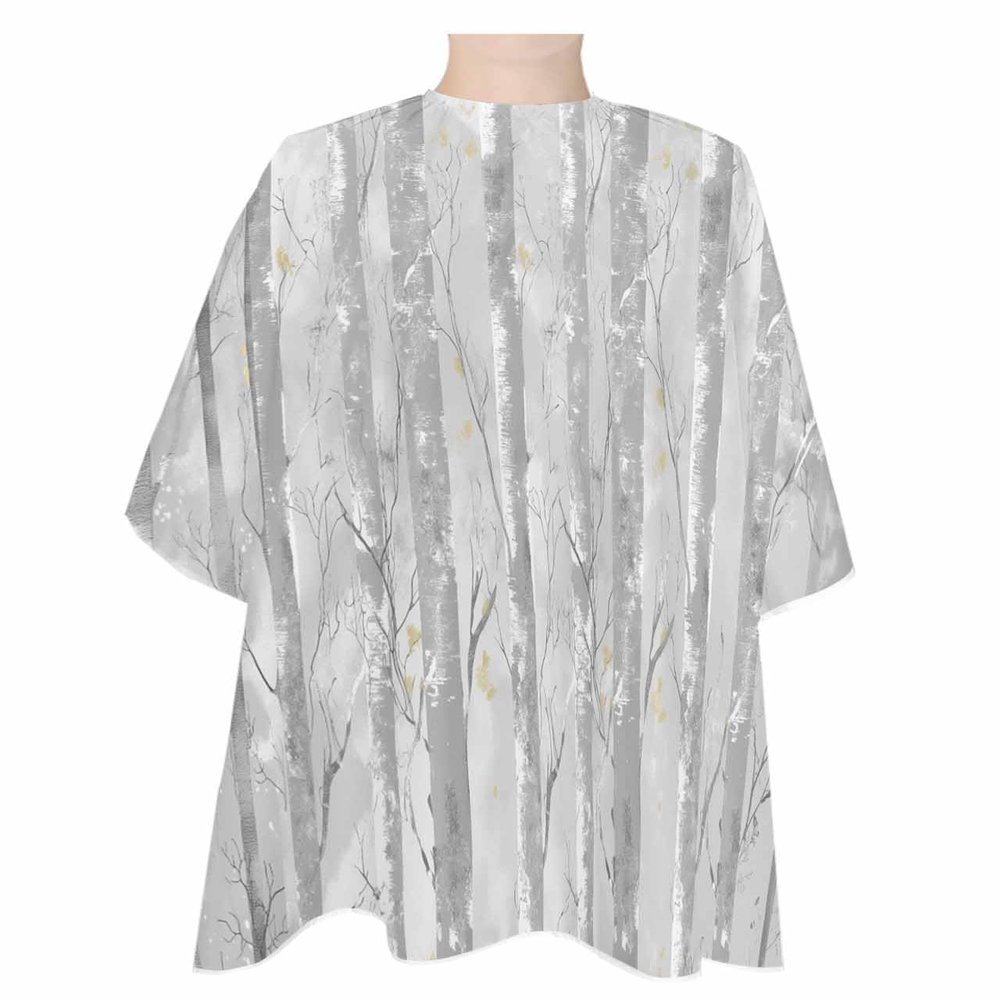 Abstract Painting Tree Barber Cape - Salon Hair Cutting Cape for Women,Men,Kids,Adults,Minimalist Graffiti Art Haircut Cape with Adjustable Elastic Neckline Hairdressing Stylist Cape Gown Accessories