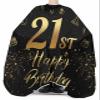 21th Birthday Barber Cape - Salon Hair Cutting Cape for Women,Men,Kids,Adults,Star Cake Fireworks Golden Black Haircut Cape with Adjustable Elastic Neckline Hairdressing Stylist Cape Gown Accessories view 3