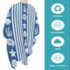 Navy Blue Coastal Barber Cape - Salon Hair Cutting Cape for Women,Men,Kids,Adults,White Striped Starfish Shells Jellyfish Coral Haircut Cape with Adjustable Elastic Neckline Hairdressing Accessories view 2