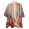 Abstract Forest Barber Cape - Salon Hair Cutting Cape for Women,Men,Kids,Adults,Burnt Orange Modern Impressionist Tree Shabby Chic Painting Haircut Cape with Adjustable Elastic Neckline Accessories view 1