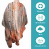 Abstract Forest Barber Cape - Salon Hair Cutting Cape for Women,Men,Kids,Adults,Burnt Orange Modern Impressionist Tree Shabby Chic Painting Haircut Cape with Adjustable Elastic Neckline Accessories view 2