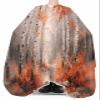 Abstract Forest Barber Cape - Salon Hair Cutting Cape for Women,Men,Kids,Adults,Burnt Orange Modern Impressionist Tree Shabby Chic Painting Haircut Cape with Adjustable Elastic Neckline Accessories view 3