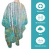 Abstract Tree Barber Cape - Salon Hair Cutting Cape for Women,Men,Kids,Adults,Contemporary Painting Forest Natural Landscape Haircut Cape with Adjustable Elastic Neckline Hairdressing Accessories view 2