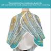 Abstract Tree Barber Cape - Salon Hair Cutting Cape for Women,Men,Kids,Adults,Contemporary Painting Forest Natural Landscape Haircut Cape with Adjustable Elastic Neckline Hairdressing Accessories view 4