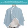 Blue Barber Cape - Salon Hair Cutting Cape for Women,Men,Kids,Adults,Winter Sky Blue Modern Abstract Minimalist Solid Pure Pastoral Haircut Cape with Adjustable Elastic Neckline Accessories view 4