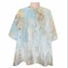 Brown Tree Barber Cape - Salon Hair Cutting Cape for Women,Men,Kids,Adults,Aqua Forest Shabby Chic Abstract Natural Painting Haircut Cape with Adjustable Elastic Neckline Hairdressing Accessories view 1
