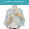 Brown Tree Barber Cape - Salon Hair Cutting Cape for Women,Men,Kids,Adults,Aqua Forest Shabby Chic Abstract Natural Painting Haircut Cape with Adjustable Elastic Neckline Hairdressing Accessories view 4