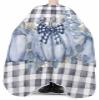 Blue Thanksgiving Pumpkin Barber Cape - Salon Hair Cutting Cape for Women,Men,Kids,Adults,Black Buffalo Plaid Leaves Haircut Cape with Adjustable Elastic Neckline Hairdressing Stylist Cape Accessories view 3