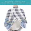 Blue Thanksgiving Pumpkin Barber Cape - Salon Hair Cutting Cape for Women,Men,Kids,Adults,Black Buffalo Plaid Leaves Haircut Cape with Adjustable Elastic Neckline Hairdressing Stylist Cape Accessories view 4