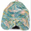 Marble Turquoise Barber Cape - Salon Hair Cutting Cape for Women,Men,Kids,Adults,Abstract Golden Geometric Retro Modern Art Haircut Cape with Adjustable Elastic Neckline Hairdressing Stylist Accessory view 3