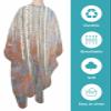 Abstract Blue Forest Impressionist Tree Street Art Barber Cape - Salon Hair Cutting Cape for Women,Men,Kids,Adults,Haircut Cape with Adjustable Elastic Neckline Hairdressing Stylist Cape Accessories view 2