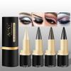 AYKY Long Wear Gel Eyeliner, Tattoo Pencil Liner Waterproof Smudge Proof Gel Eyeliner for Mature Women, Professional Make-Up Silver Gray Brown Black Gel Eye Liner Pencils for Older Women (#01+#03) view 2