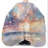 Abstract Blue Barber Cape - Salon Hair Cutting Cape for Women,Men,Kids,Adults,Smear Street Art Coastal Summer Beach Haircut Cape with Adjustable Elastic Neckline Hairdressing Stylist Cape Accessories view 3