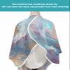 Abstract Blue Barber Cape - Salon Hair Cutting Cape for Women,Men,Kids,Adults,Smear Street Art Coastal Summer Beach Haircut Cape with Adjustable Elastic Neckline Hairdressing Stylist Cape Accessories view 4