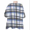 Blue Back Lattice Barber Cape - Salon Hair Cutting Cape for Women,Men,Kids,Adults,Retro Farmhouse Buffalo Plaid Checkered Haircut Cape with Adjustable Elastic Neckline Hairdressing Stylist Accessories view 1