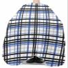 Blue Back Lattice Barber Cape - Salon Hair Cutting Cape for Women,Men,Kids,Adults,Retro Farmhouse Buffalo Plaid Checkered Haircut Cape with Adjustable Elastic Neckline Hairdressing Stylist Accessories view 3