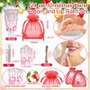 Linyuthia 24 Sets Christmas Candy Cane Pattern Hand Cream and Lip Balm Gifts Bulk Candy Apple Hand Lotion for Women Travel Size Xmas Wedding Shower Favors for Guests view 2