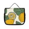 VFMNT Toiletry Bag for Women Men Lemon Fruit Pattern Makeup Bag with Hanging Hook Waterproof Bathroom Cosmetic Bag Large Capacity Travel Bag for Toiletries Accessories view 1