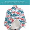 Tropical Leaves Barber Cape - Salon Hair Cutting Cape for Women,Men,Kids,Adults,Red Blooms Botany Palm Tree Plant Haircut Cape with Adjustable Elastic Neckline Hairdressing Stylist Cape Accessories view 4