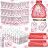 Linyuthia 48 Sets Christmas Candy Cane Pattern Hand Cream and Lip Balm Gifts Bulk Candy Apple Hand Lotion for Women Travel Size Xmas Wedding Shower Favors for Guests view 1