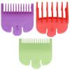 3 Piece Color Coded Hair Clipper Guards Set SRLWMYI Compatible with Most Wahl Clippers Precision Cutting Lengths 1/16", 1/8", 3/16" Barber Salon Home Haircut Accessories Hair clipper guards view 1