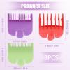 3 Piece Color Coded Hair Clipper Guards Set SRLWMYI Compatible with Most Wahl Clippers Precision Cutting Lengths 1/16", 1/8", 3/16" Barber Salon Home Haircut Accessories Hair clipper guards view 2