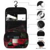 VFMNT Toiletry Bag for Women Men Red Rose And Wine Romantic Lovers Decor Makeup Bag with Hanging Hook Waterproof Bathroom Cosmetic Bag Large Capacity Travel Bag for Toiletries Accessories view 3