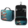 VFMNT Toiletry Bag for Women Men Fish Aquarium Makeup Bag with Hanging Hook Waterproof Bathroom Cosmetic Bag Large Capacity Travel Bag for Toiletries Accessories view 4