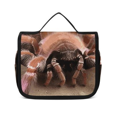 VFMNT Toiletry Bag for Women Men Large Mexican Tarantula Makeup Bag with Hanging Hook Waterproof Bathroom Cosmetic Bag Large Capacity Travel Bag for Toiletries Accessories